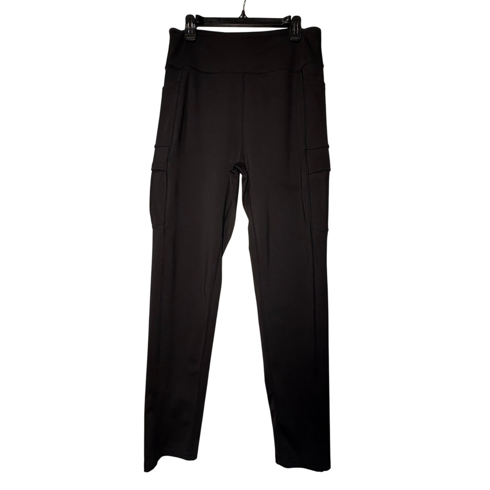 Vital Life Womens‎ Black Cargo Leggings High Rise Activewear Size 2XL